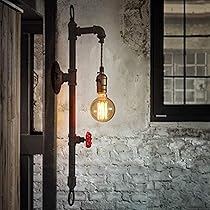 人気　古道具　照明　アンティーク　蛇口 ブラケットライト 蛇口 レトロ 照明器具 水道管 ウォールランプ